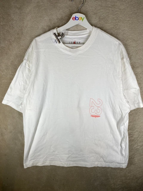 JORDAN T-SHIRTS TEE Top Size 3XL Men's White Logo Short Sleeve