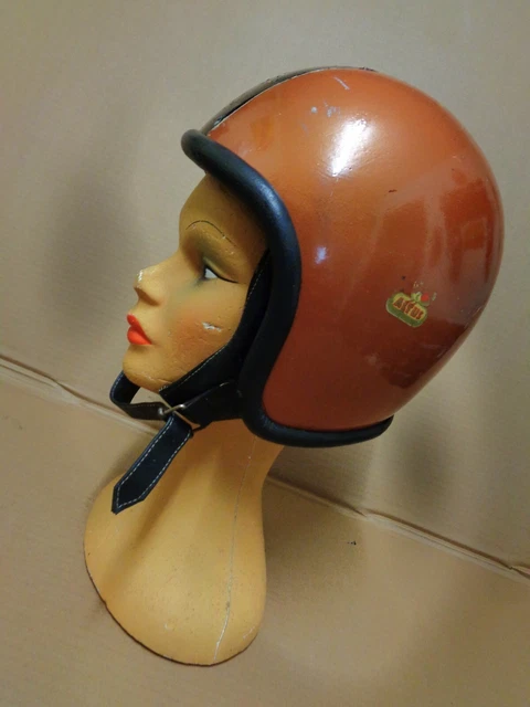 casque moto style ancien