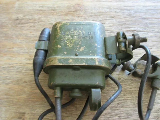 Originale US Army M13 Luce Strumento Ottone WWII 88MM Mortaio Howitzer Optical