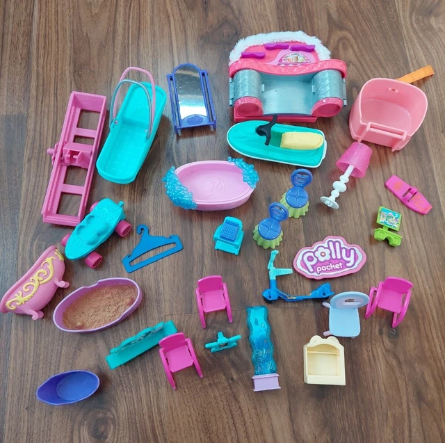 BARBIE DOLL HOUSE Furniture Bundle Disney, Mattel Sindy Pollpocket