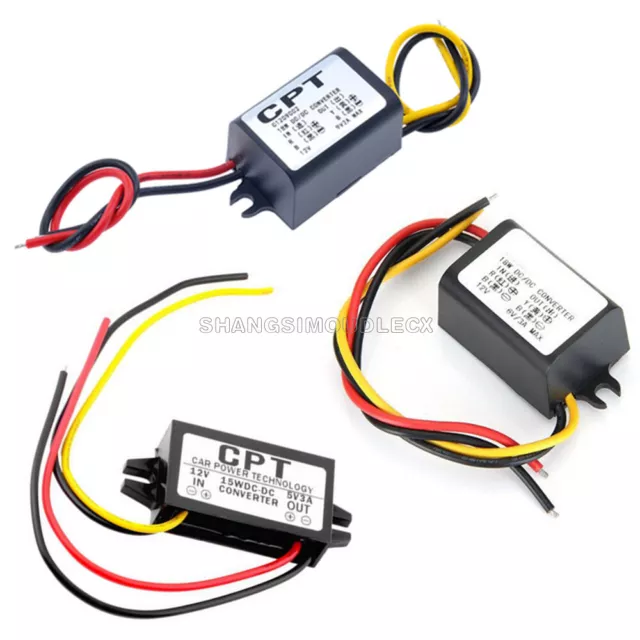 DC-DC 12V to 5V/6V/9V 2/3A 15W Converter Step Down 2A/3A 15W Power Supply Module