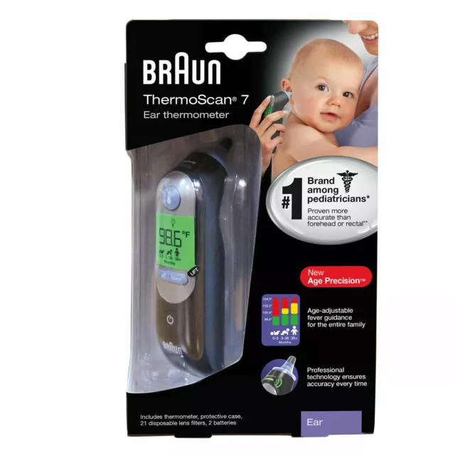 Braun ThermoScan 7 – Digital Ear Thermometer for Adults, Babies, Toddlers and