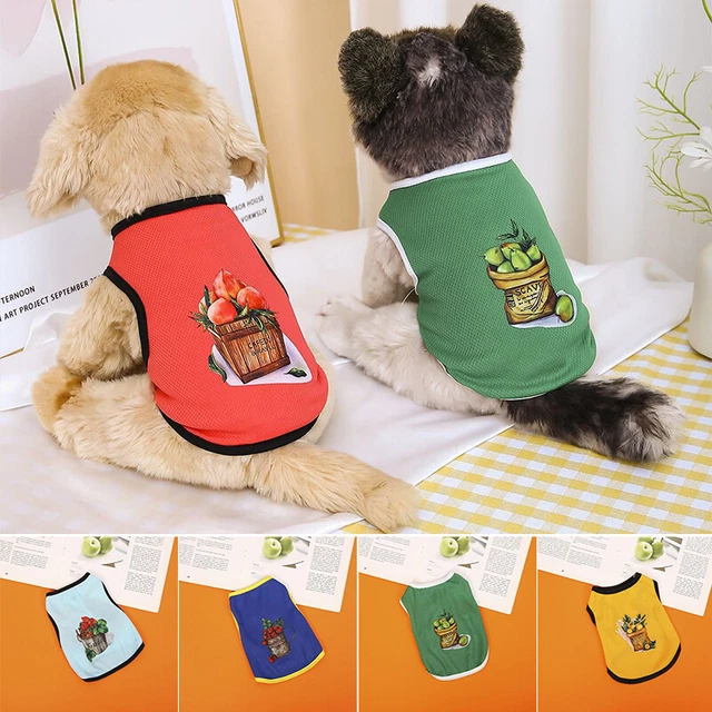 T-Shirt Con Fiori Per Piccoli Animali Gilet Per Cani Vestiti Per Cani Di -