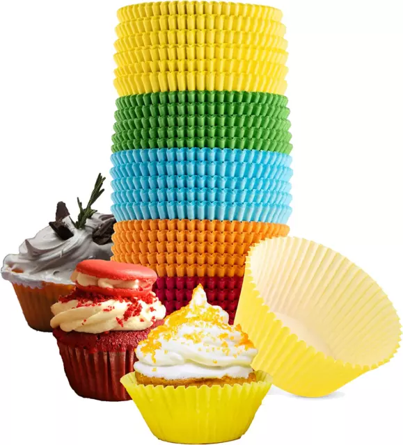 500 pcs Silicone Cake Muffin Chocolate Cupcake Liner Baking Cup Cookie Mold Set
