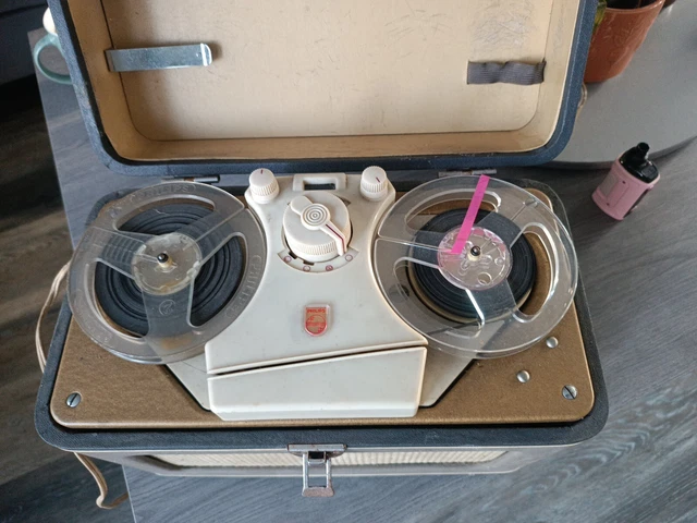 Magnétophone à Bandes Philips Stereo 4500, Vintage Et Fonctionnel