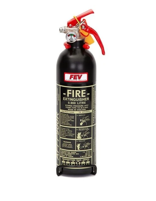 FEV Extincteur [1.75 L Extra Large Cylindre] Novec à Main – Noir