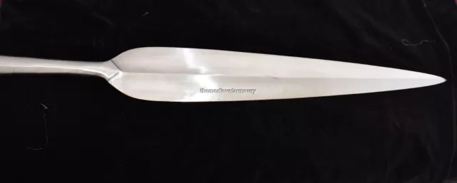 Hand Forged Large Steel Zulu Iklwa Spearhead 30''