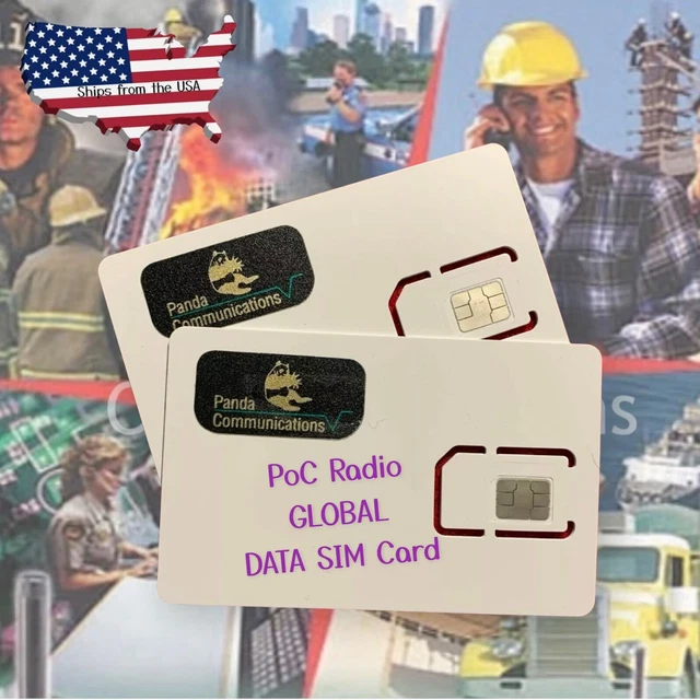 T mobile 4g data only sim card zello inrico hytera network radio 250mb