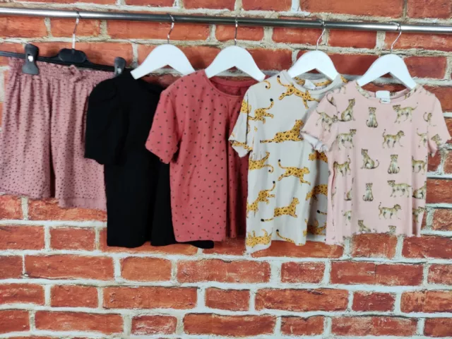 Girls Bundle Age 4-5 Years Zara Next H&M Skirt Top T-Shirt Leopard Lion 110Cm