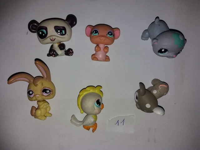 Lot de 6 figurines Petshop