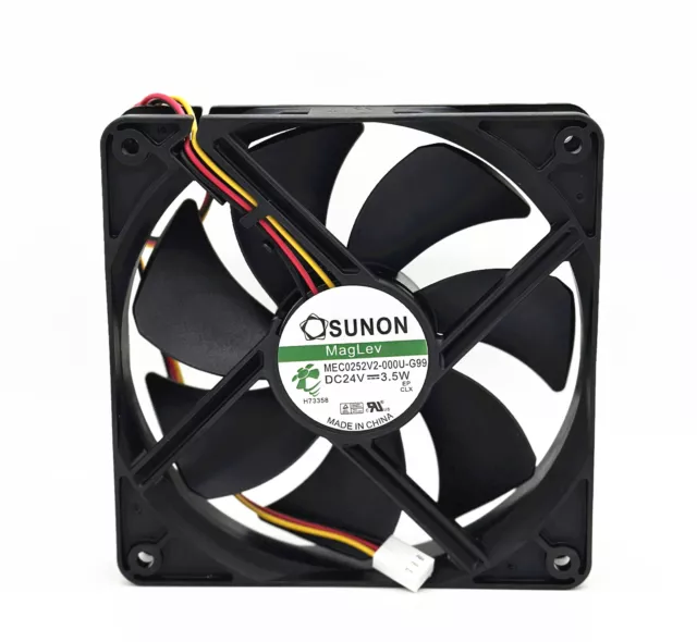 SUNON MEC0252V2-000U-G99 12CM 24V 3.5W 12025 3-pin inverter cooling fan