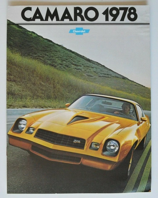 1978 CHEVROLET CAMARO Dealer Brochure Catalog French Canada 20.00