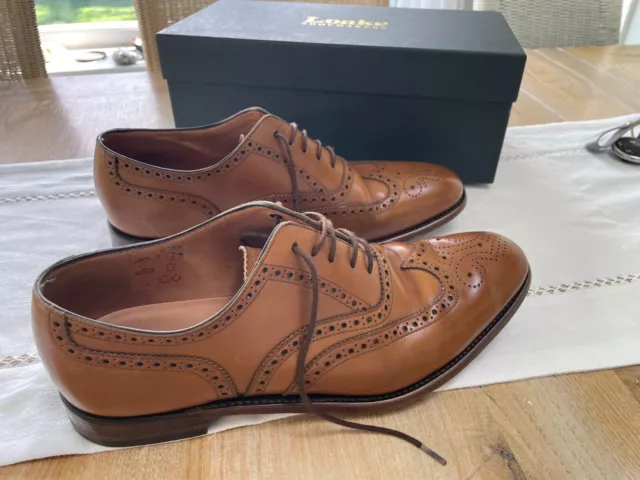 Loake Tan Brogue shoes size 9.5