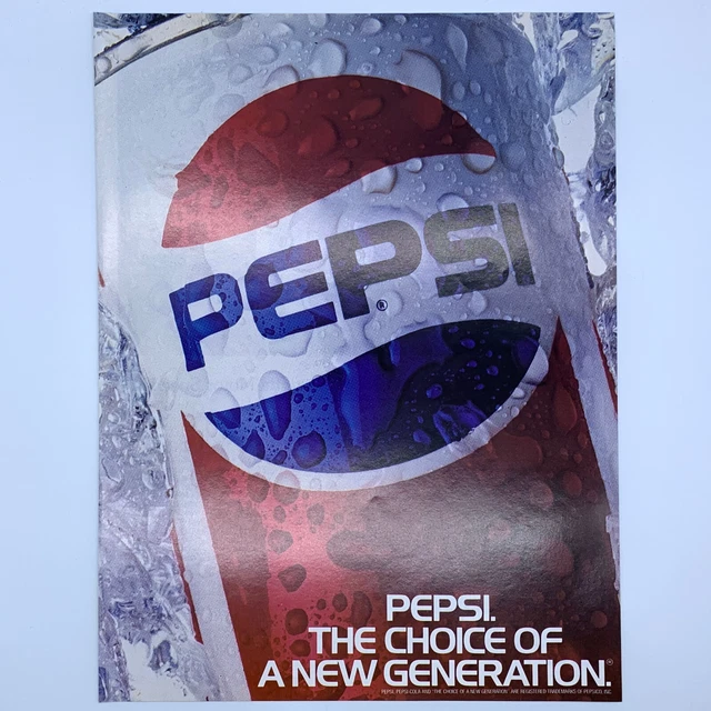 Pepsi The Choice of a New Generation Soda Magazine Advertisement