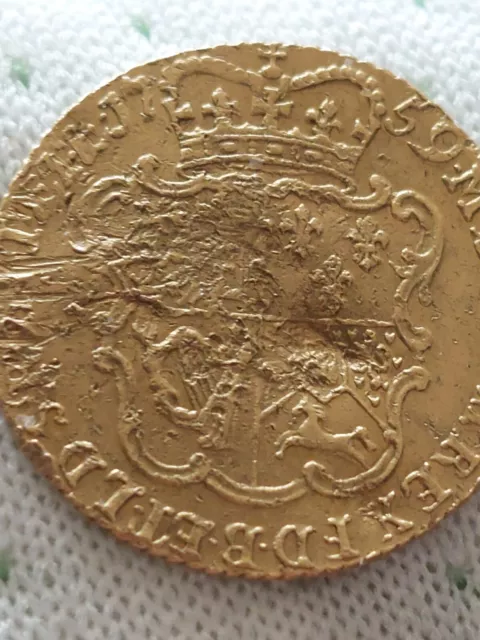 22ct gold half guinea George II 1759 4.2 grams