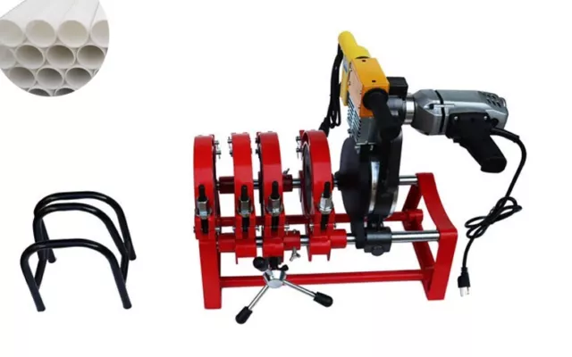 110V 4 Clamps Pipe Fusion Welder with Timer 2.4''-6.3''Welding Machine for PP PE