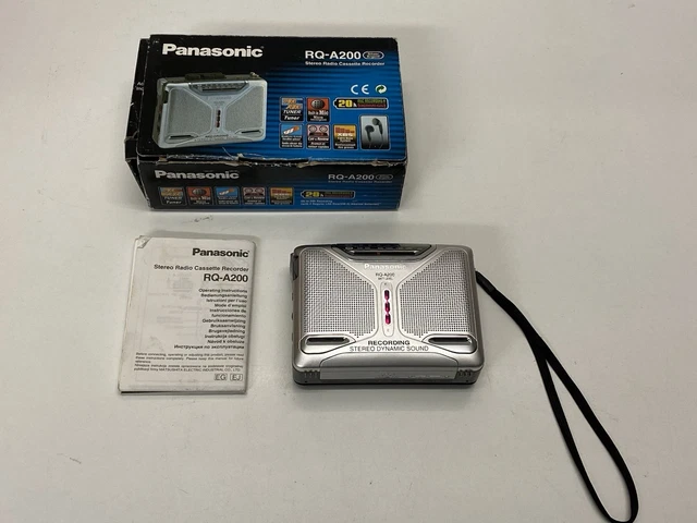 Panasonic RQ-E10V Walkman Argent - Radio K7 Stéréo - Neuf Sous Emballage