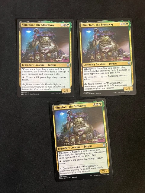 MTG Slimefoot, The Stowaway 4x Uncommon Fungus Creature Cards From Dominaria Set Mtg Dominaria Card MTG Slimefoot, The Stowaway 4x Uncommon Fungus Creature Cards From Dominaria Set Mtg Dominaria Card