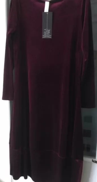 MARLAWYNNE WINE VELVET Balloon Dress Size S Bnwt 39.99 PicClick UK