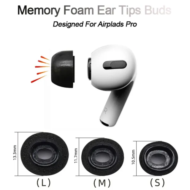 Memory Foam Ohrstöpsel Ohrhörerabdeckung Ohrstöpselkappe Für Apple Airpods Pro 3