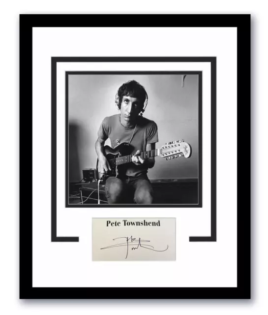 The Who Pete Townshend Autographed Signed 11x14 Framed Photo ACOA