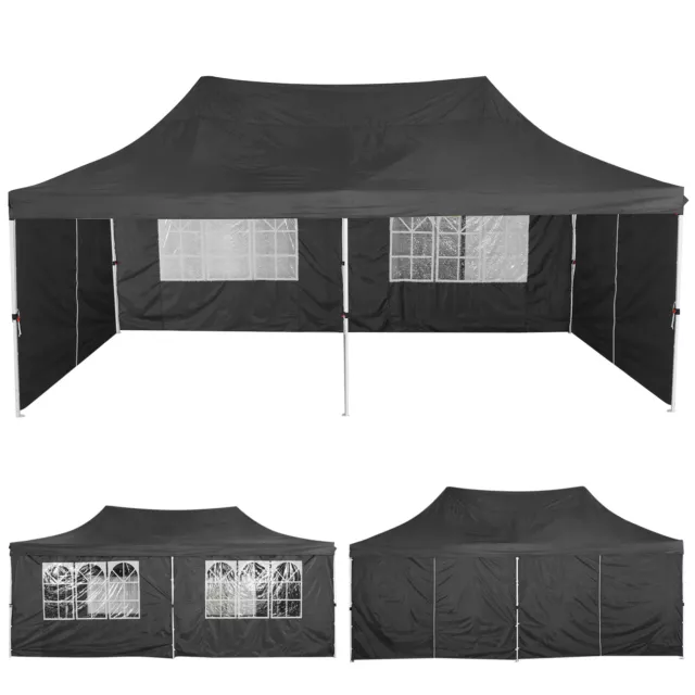 Falt Pavillon WASSERDICHT Pavillion Gartenzelt Partyzelt Dachmaß 3x3m, 3x6m