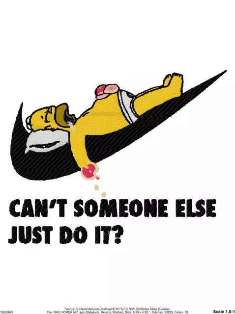 CAN'T SOMEONE ELSE DO IT embroidery Machine Design Pattern PES