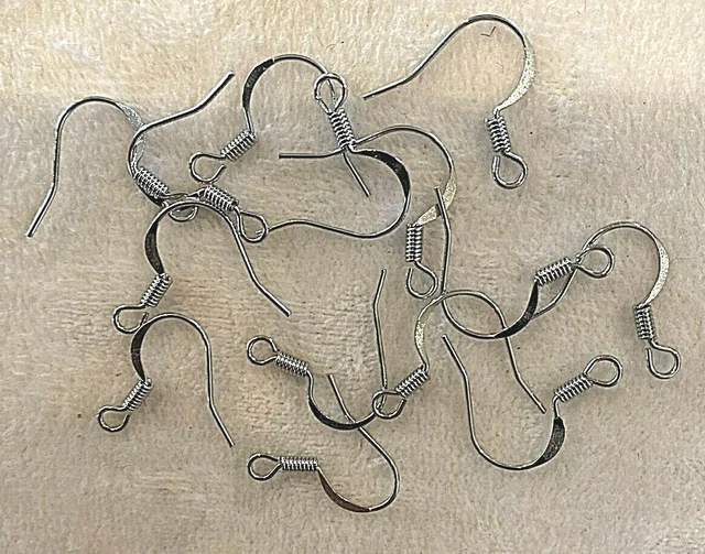 1000 pieces Rhodium French hook Earwire Earrings W/Spring Box 470A