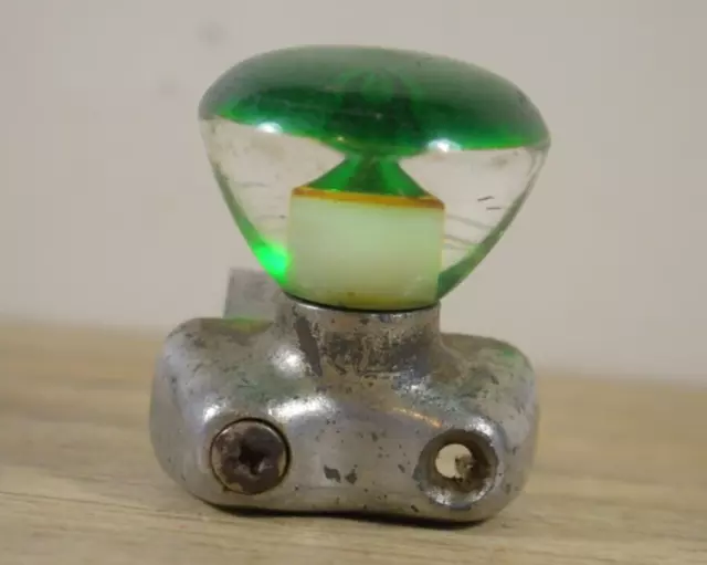 Rainbow Plastics Green Lucite Hot Rat Rod Suicide Knob Steering Wheel Spinner