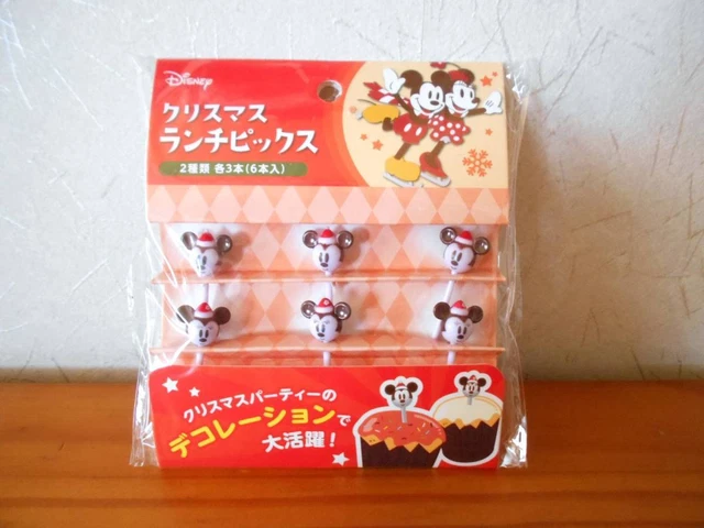 Disney's Mickey& Minnie Pick For lunch boxes Food Pick