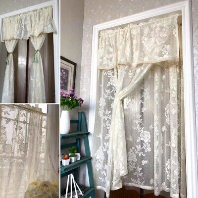 Purebesi 1 pannello elegante voile finestra tenda mantovana Decor Drapery Valance balcone cucina mantovana Hollow 