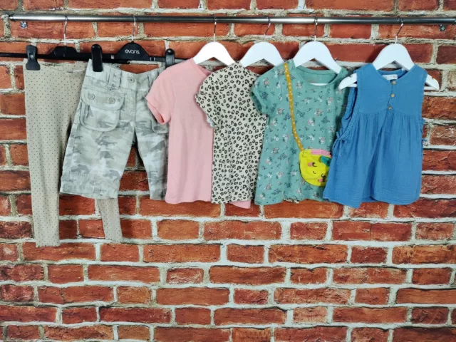 GIRLS BUNDLE AGE 2-3 YEARS NEXT ZARA etc TOP T-SHIRT TROUSERS LEGGINGS SET 98CM