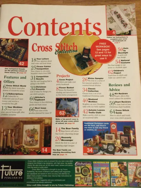 Needlecraft’s Cross Stitch Collection Magazine Christmas 1996 & Bookmark Kit 3