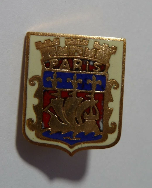 Insigne Broche Ancienne émaillée - Blason De La Ville De Reims - Collection Vintage