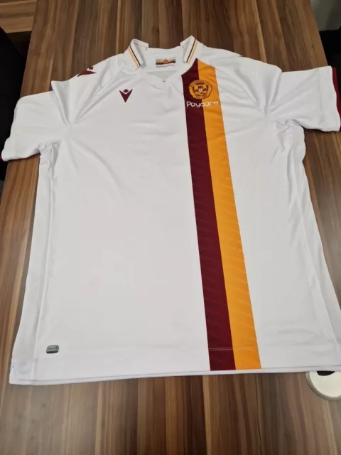 Motherwell Football Shirt 2022-23 Away Size 6XL - Zoe 1 On Back