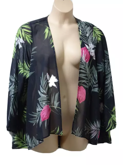 Evans floral kimono jacket clearance