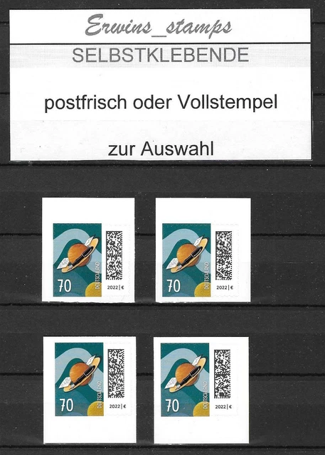 44306 Bund 1. März 2022 Mi-Nr: 3678 FB Welt der Briefe selbstklebend VOLLST **