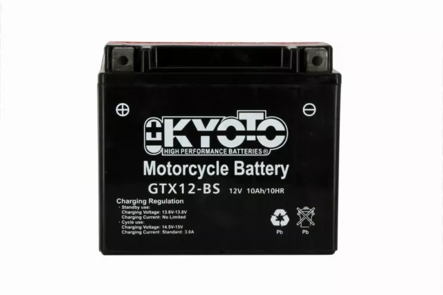 Batterie Moto Quad Scooter Kyoto Sans Entretien Ytx12-Bs Gtx12-Bs