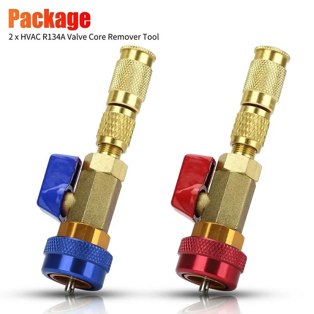 2 Pezzi Ottone Veloce Bobina Estrattore HVAC R134A Auto Aria Balsamo Connector