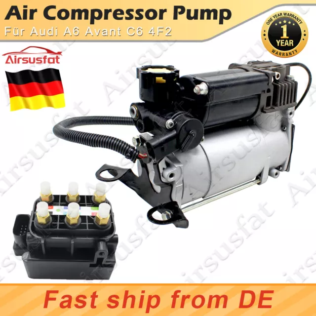 Für Audi A6 C6 4F Luftfederung Kompressor m/Luftfahrwerk Ventilblock 4F0616005F