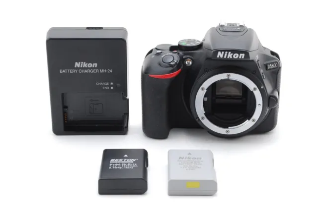 ［NEAR MINT］Nikon D5600 24.2MP Digital SLR Camera - Black (Body Only) From Japan