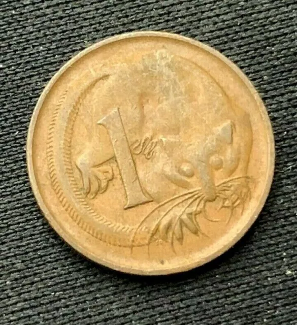 1966 Australia One Cent Coin XF        #K1287