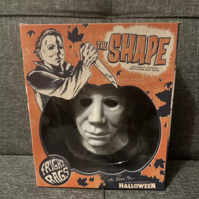🎃🔪NIB Fright Rags Michael Myers Halloween "THE SHAPE" 6 Inch Mini Mask LE 🎃🔪