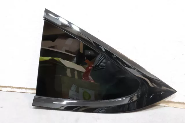 2022-2023 Tesla Model X OEM Rear Left Drivers Quarter Panel Glass Black Trim