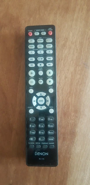 Télécommande Originale Denon RC-1173 – Testée Et Fonctionnelle