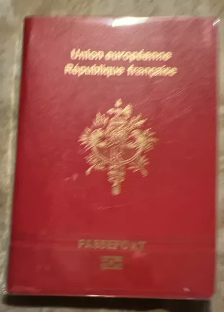 Notebook de utilería de simulación de pasaportes FRANCE-Unlon Republique francaisePassport - UTILERÍA DE PELÍCULA-