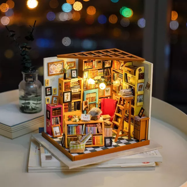 ROLIFE 1:24 WOODEN DIY Miniature Mini Dollhouse Kit Model Home Easter Deco  $37.99 - PicClick AU