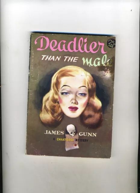 Deadlier Than The Male-James Gunn 1945- Iconic Noir Very Rare Pb Digest Ed Vg+