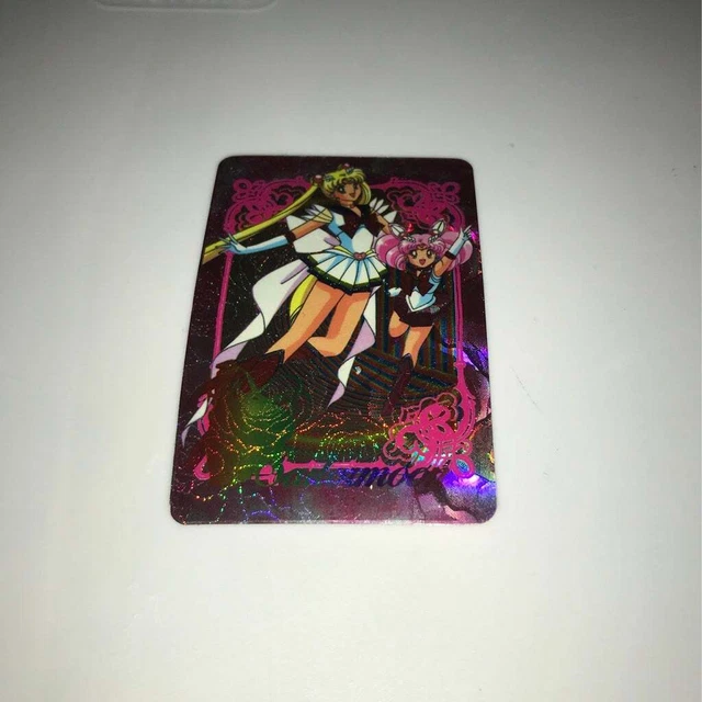 VINTAGE OLD SAILOR Moon Holographic Sticker Trading Card E 0.99