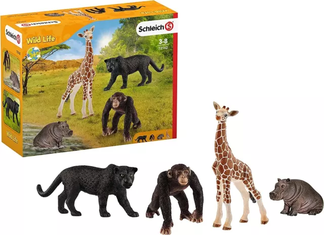 SCHLEICH Figuren 72162 Wild Life Zoo Basic Kit pädagogische Spielmomente